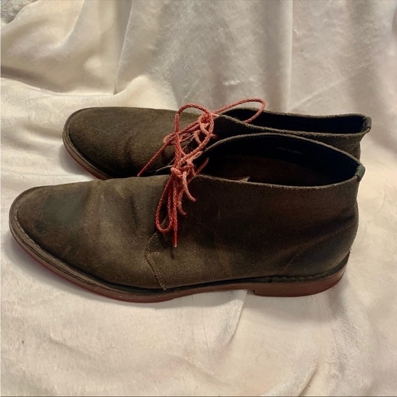 Cole Haan Dress Shoes Men Sz 8.5 Suede Leather Brown Suede Leather Lace-Up main image 4